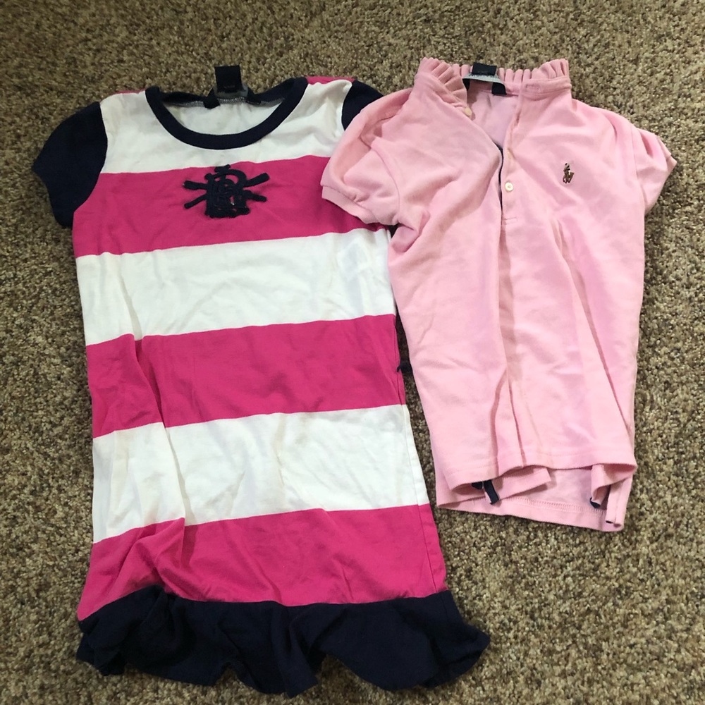 Ralph Lauren dress and polo shirt
